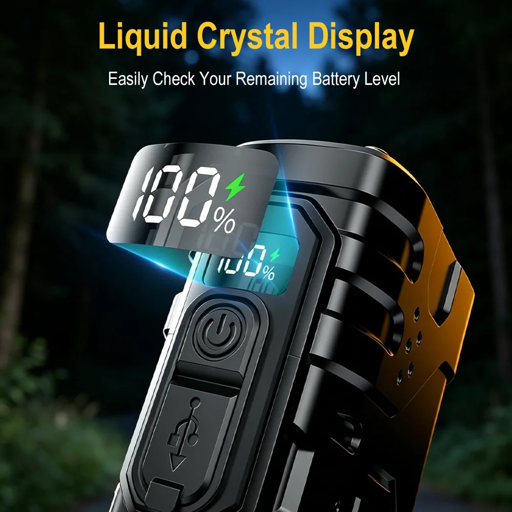 BORUIiT ไฟฉาย LED แบบหมุนมือ E - Outdoor Lighting Types บทวิจารณ์และราคา