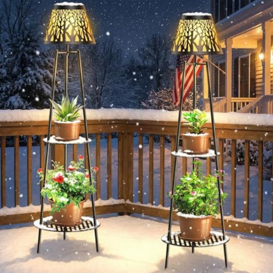โคมไฟตั้งพื้นพลังงานแสงอาทิตย์ - Outdoor Lighting For Garden บทวิจารณ์และราคา