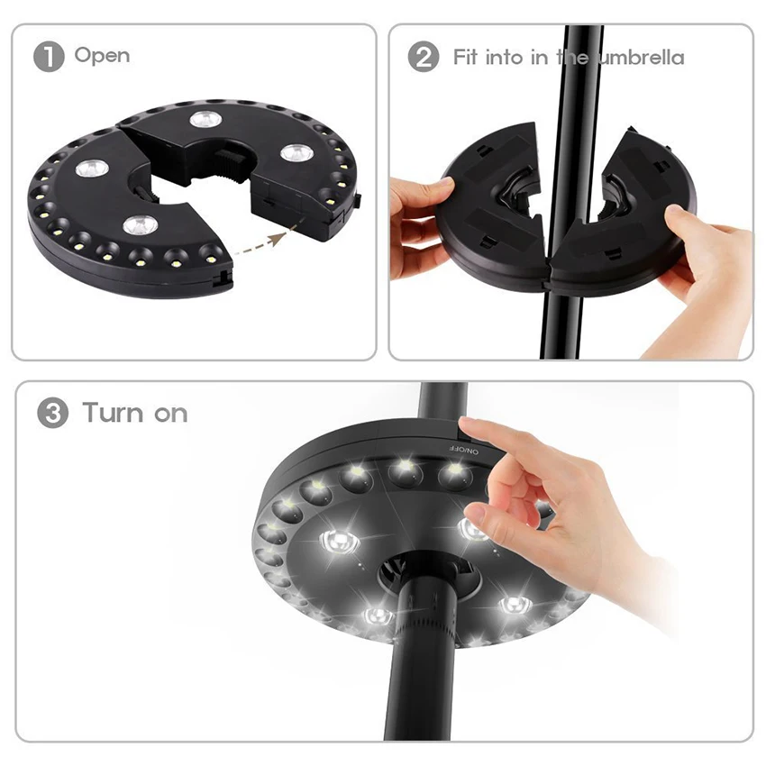 ไฟเสาร่มที่สว่างมากไฟ LED 28ดว - Outdoor Lighting Pole บทวิจารณ์และราคา