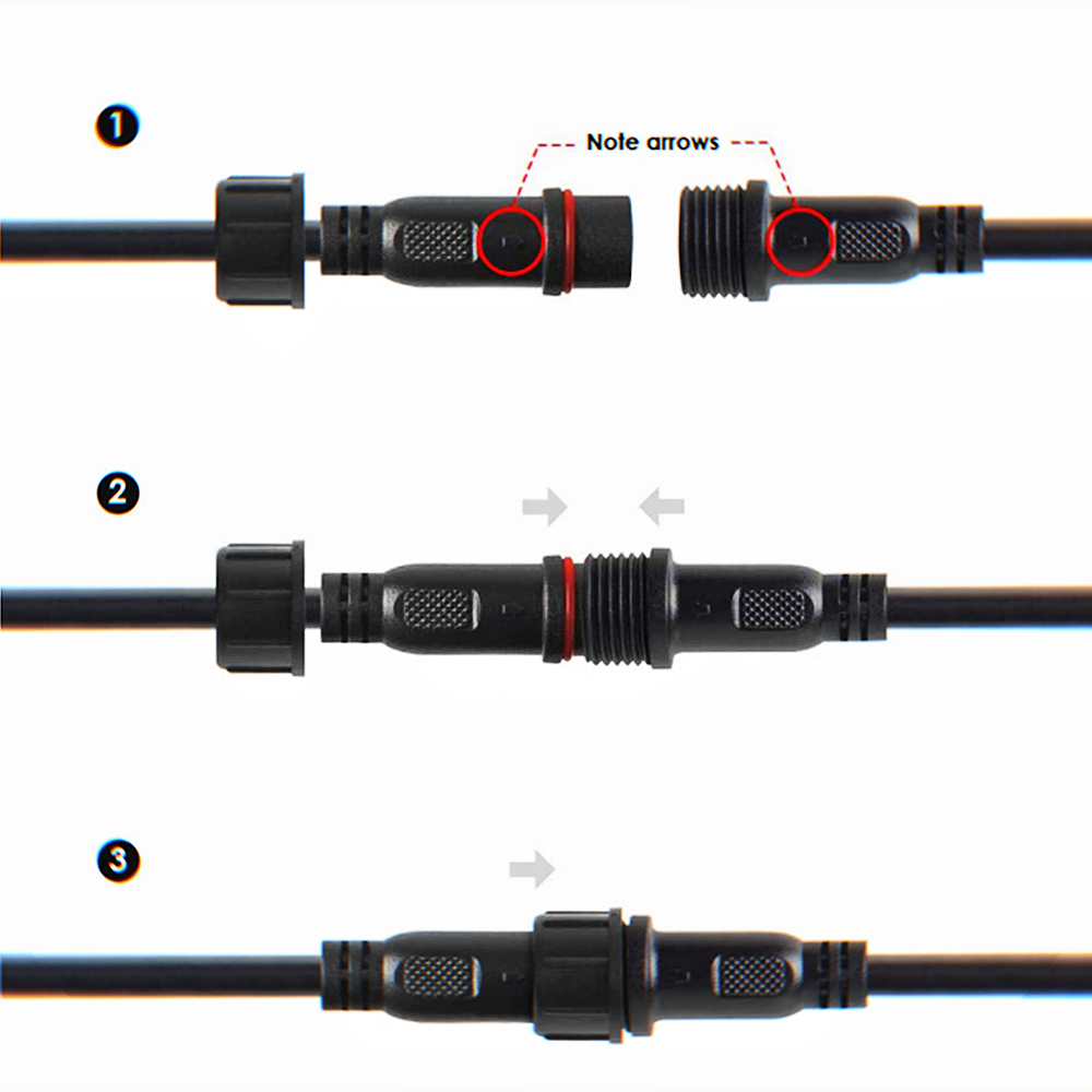สายเคเบิล2PIN DC LED 1เมตร, สา - Outdoor Lighting Extension Cable บทวิจารณ์และราคา