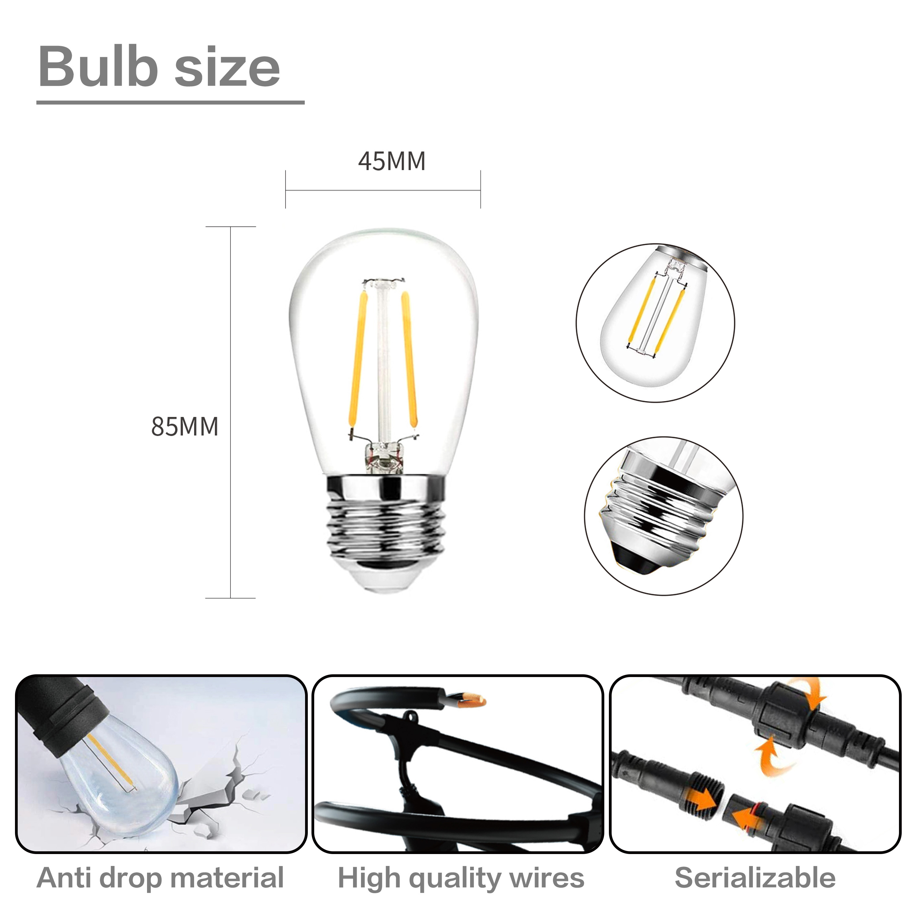 ไฟประดับ LED แบบสายยาว 10 เมตร - Outdoor Lighting Socket บทวิจารณ์และราคา