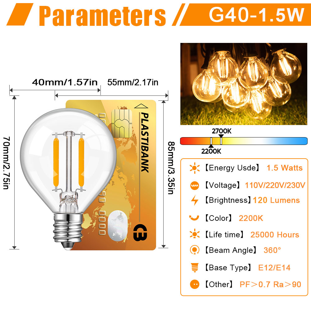 หลอดไฟ LED ทดแทนแบบทรงกลม แก้ว - Outdoor Lighting Glass Replacement บทวิจารณ์และราคา