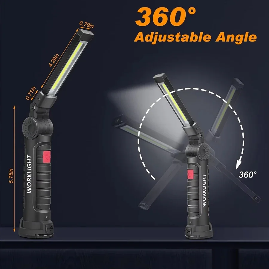 ไฟฉาย LED COB แบบพกพาใหม่ ชาร์ - Hanging Outdoor Lighting บทวิจารณ์และราคา