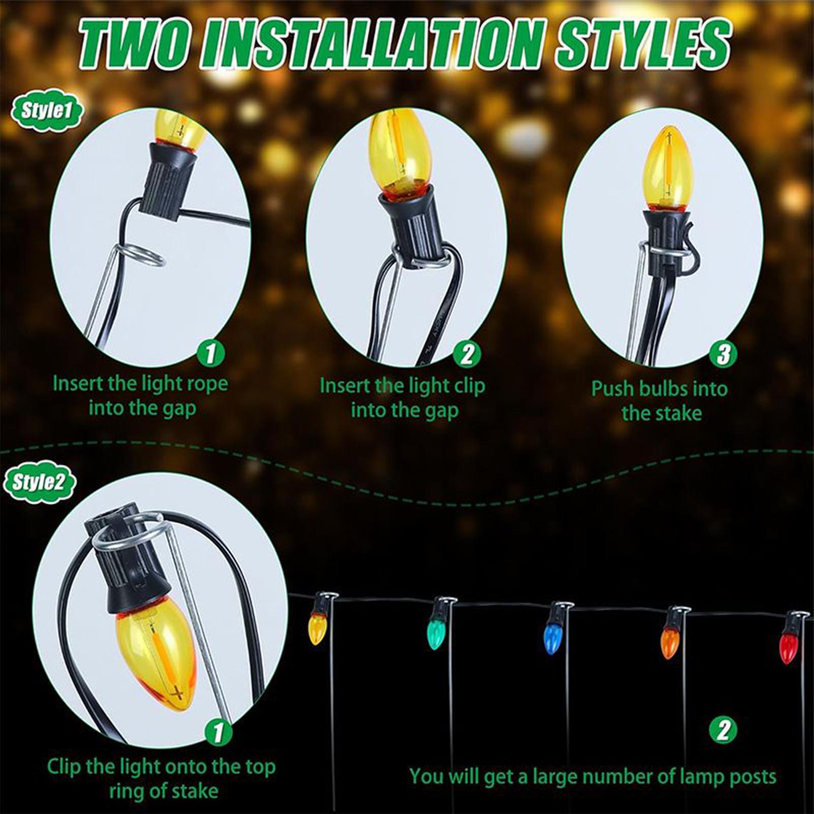 เสาไฟคริสต์มาสขนาด 12 นิ้ว สำห - Outdoor Lighting Ground บทวิจารณ์และราคา