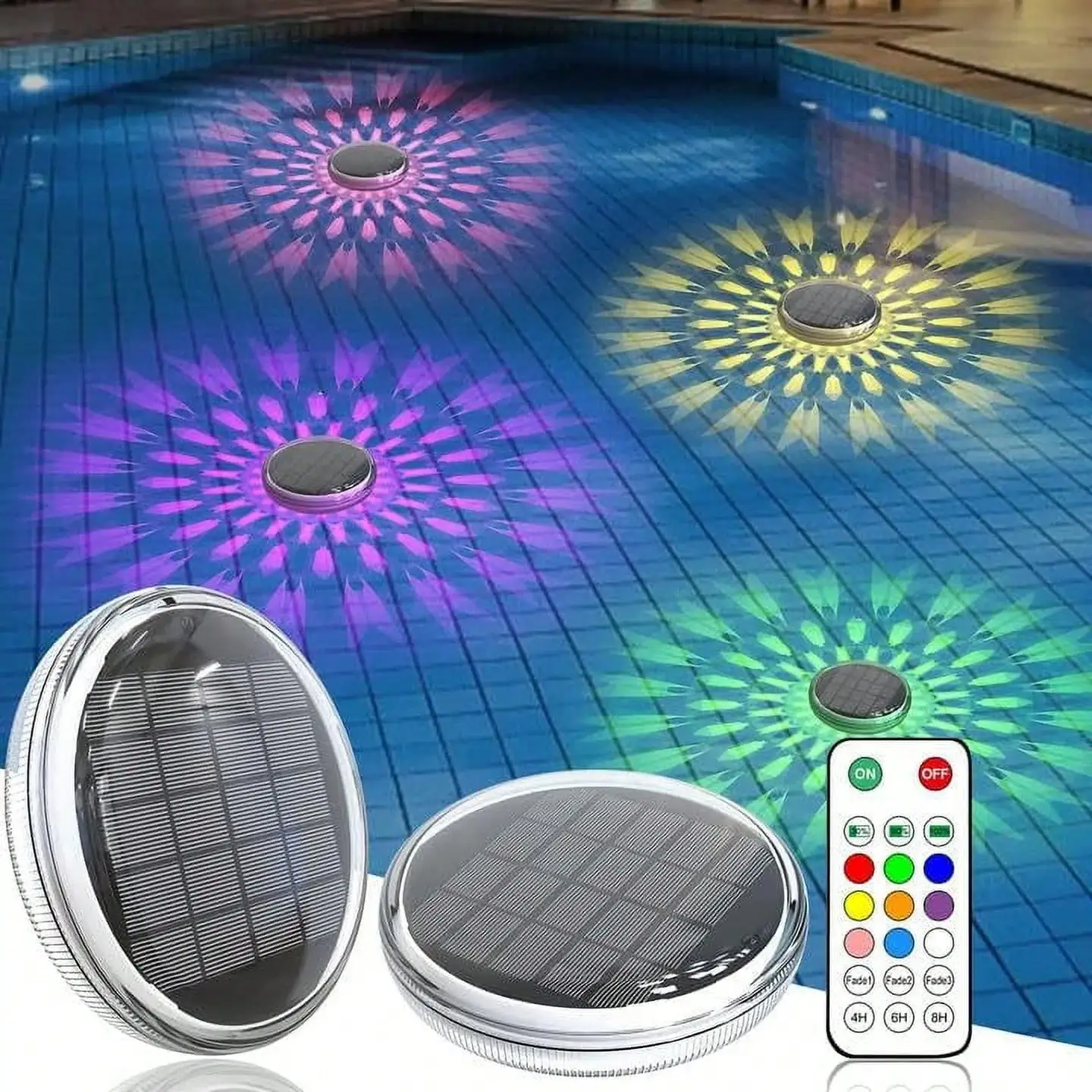 ไฟลอยน้ำพลังงานแสงอาทิตย์สำหรั - Pond Light Submersible บทวิจารณ์และราคา